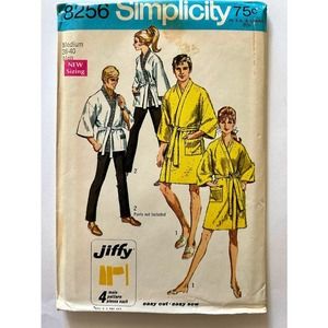 Vintage Simplicity pattern 8256 1960s robe unisex men medium 38 40